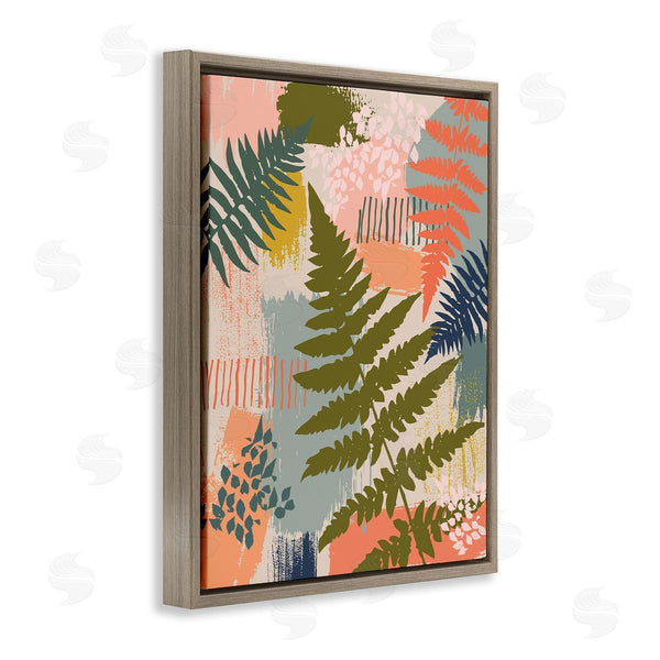 Stupell Industries Lisa Perry Whitebutton | Organic Forest Ferns Paintbrush Stroke Pattern Wall Art