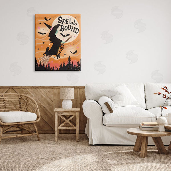 Stupell Industries Lisa Perry Whitebutton | Spell Bound Witch Flying Wall Art