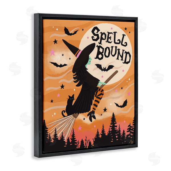 Stupell Industries Lisa Perry Whitebutton | Spell Bound Witch Flying Wall Art