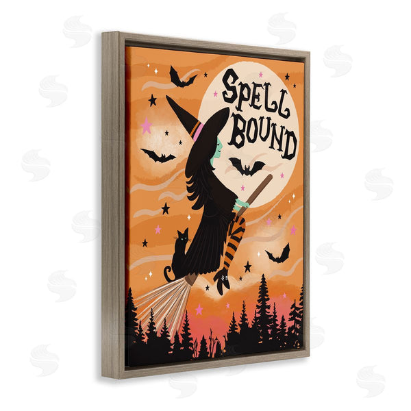 Stupell Industries Lisa Perry Whitebutton | Spell Bound Witch Flying Wall Art