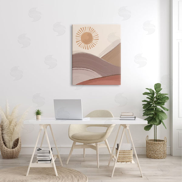 Stupell Industries Lisa Perry Whitebutton | Sun Rise Sandy Dunes Landscape Bohemian Children's Illustration Wall Art