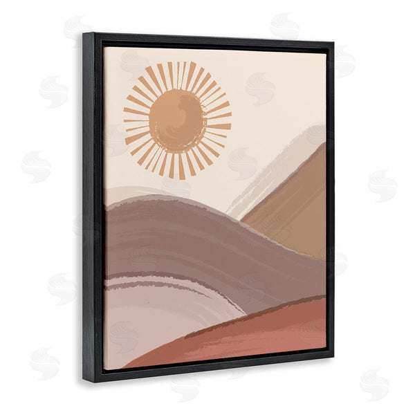 Stupell Industries Lisa Perry Whitebutton | Sun Rise Sandy Dunes Landscape Bohemian Children's Illustration Wall Art