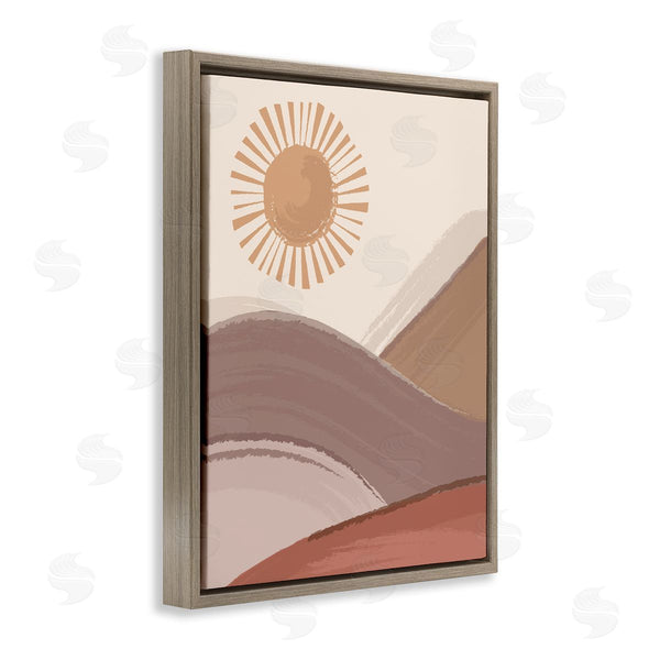 Stupell Industries Lisa Perry Whitebutton | Sun Rise Sandy Dunes Landscape Bohemian Children's Illustration Wall Art