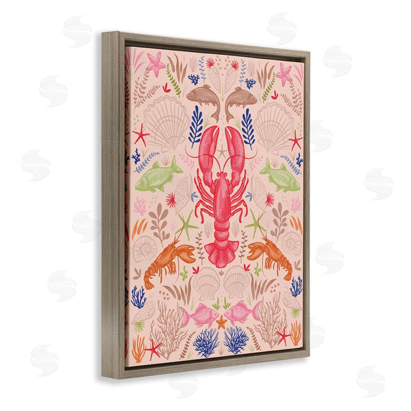 Stupell Industries Lisa Perry Whitebutton | Symmetrical Sea Life