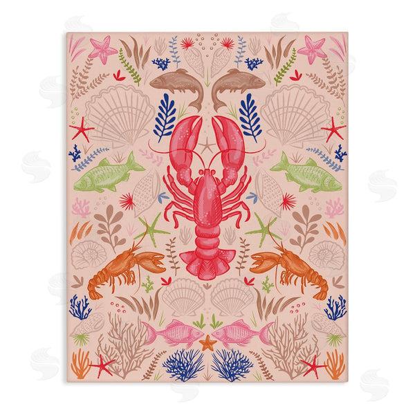 stupell industries Lisa Perry Whitebutton | Symmetrical Sea Life