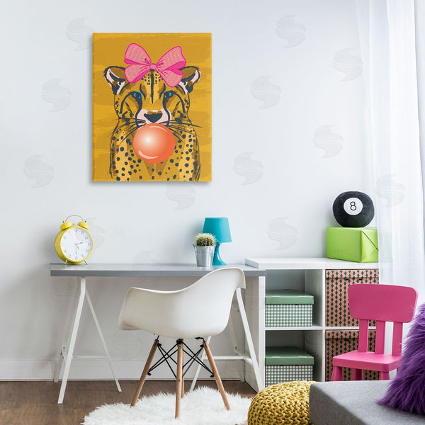 Stupell Industries Lisa Perry Whitebutton | Trendy Cheetah & Bow Wall Art