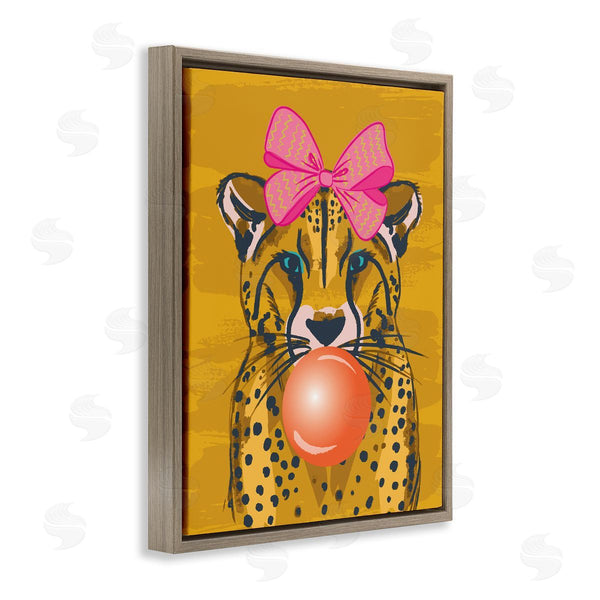Stupell Industries Lisa Perry Whitebutton | Trendy Cheetah & Bow Wall Art