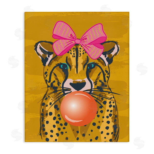 stupell industries Lisa Perry Whitebutton | Trendy Cheetah & Bow Wall Art