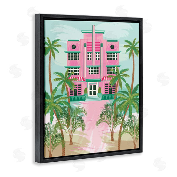 Stupell Industries Lisa Perry Whitebutton | Tropical Palm Hotel
