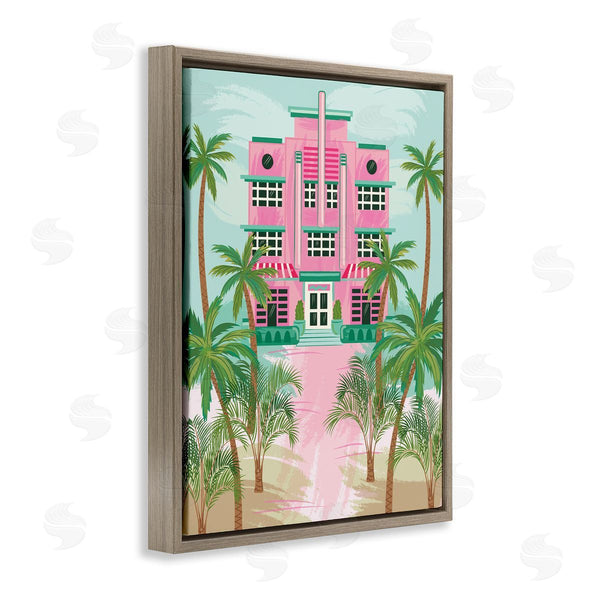 Stupell Industries Lisa Perry Whitebutton | Tropical Palm Hotel