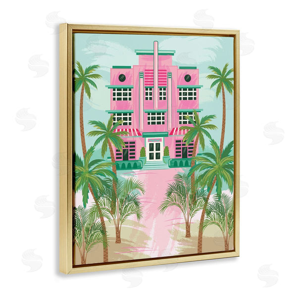 Stupell Industries Lisa Perry Whitebutton | Tropical Palm Hotel