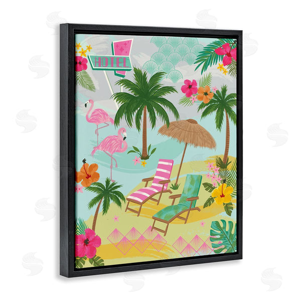 Stupell Industries Lisa Perry Whitebutton | Tropical Palms Resort