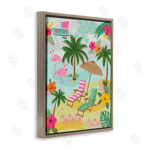 Stupell Industries Lisa Perry Whitebutton | Tropical Palms Resort