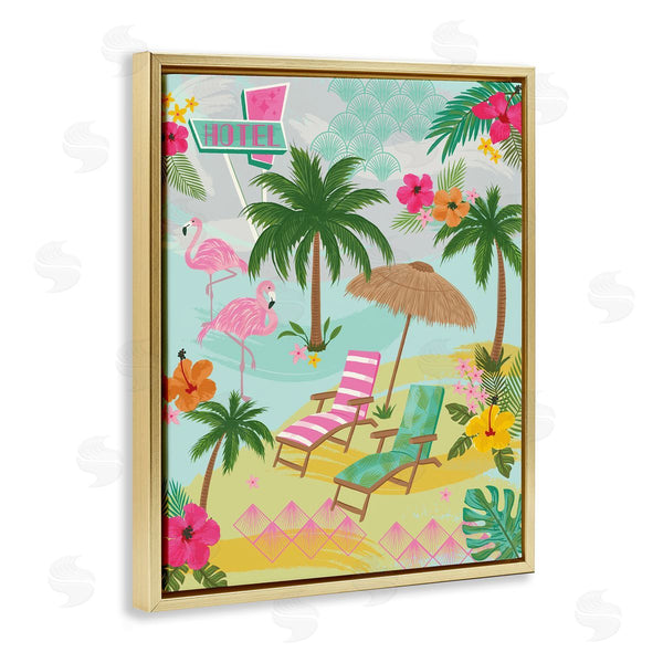 Stupell Industries Lisa Perry Whitebutton | Tropical Palms Resort