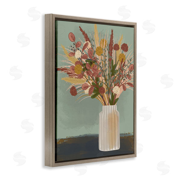 Stupell Industries Lisa Perry Whitebutton | Varied Botanical Sprigs Arrangement Wall Art