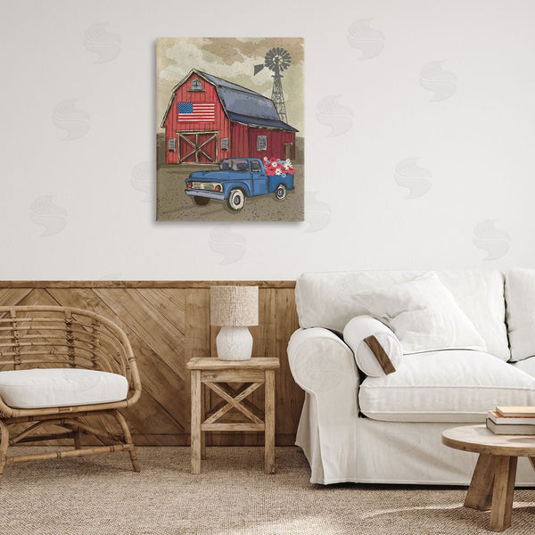 Stupell Industries Lisa Perry Whitebutton | Vintage Americana Barn Wall Art