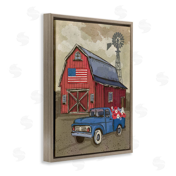 Stupell Industries Lisa Perry Whitebutton | Vintage Americana Barn Wall Art