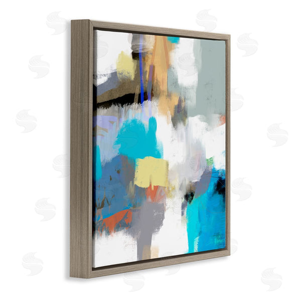 Stupell Industries Lisa Ridgers | Abstract Paint Strokes Vivid Blue Detail Scribbles Wall Art
