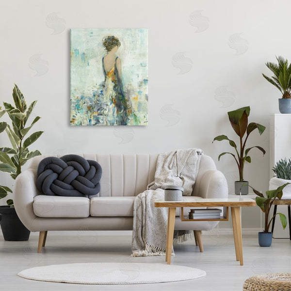 Stupell Industries Lisa Ridgers | Abstract Woman Floral Dress Wall Art