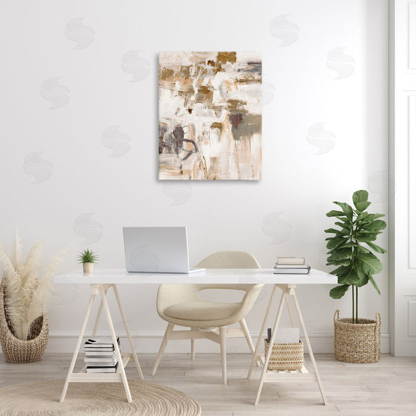 Stupell Industries Lisa Ridgers | Beige Abstract Pattern Wall Art