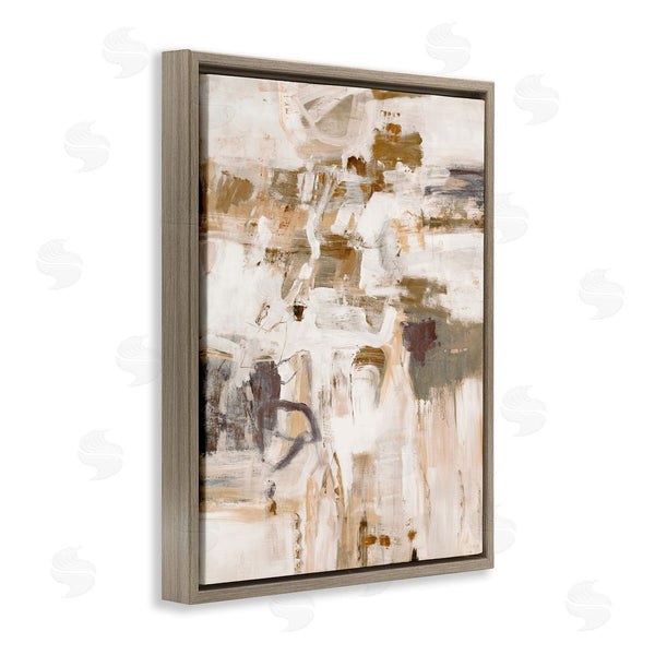 Stupell Industries Lisa Ridgers | Beige Abstract Pattern Wall Art