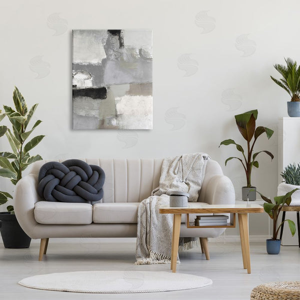 Stupell Industries Lisa Ridgers | Blocked Geometric Shapes Black Detail Circles Wall Art