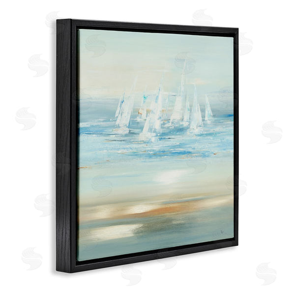 Stupell Industries Lisa Ridgers | Brushed Sailboat Fleet