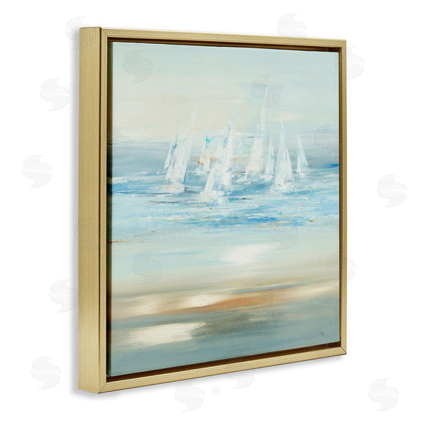 Stupell Industries Lisa Ridgers | Brushed Sailboat Fleet