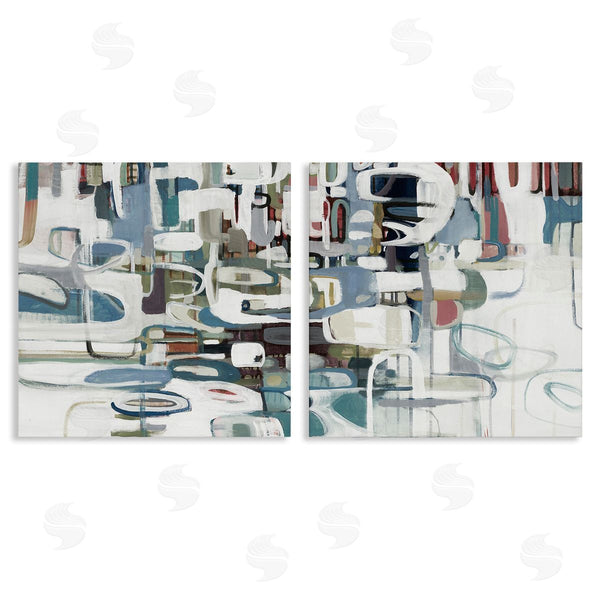 stupell industries Lisa Ridgers | Chaotic Intertwining Shapes Wall Art