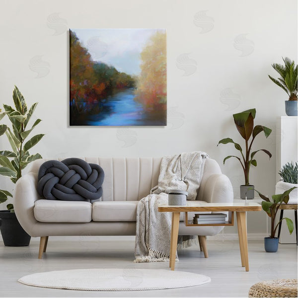 Stupell Industries Lisa Ridgers | Flowing River Nature Trees Foliage Wall Art