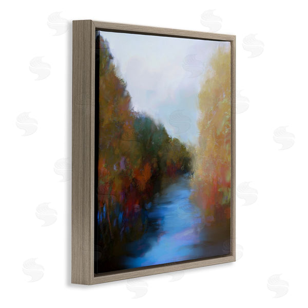 Stupell Industries Lisa Ridgers | Flowing River Nature Trees Foliage Wall Art