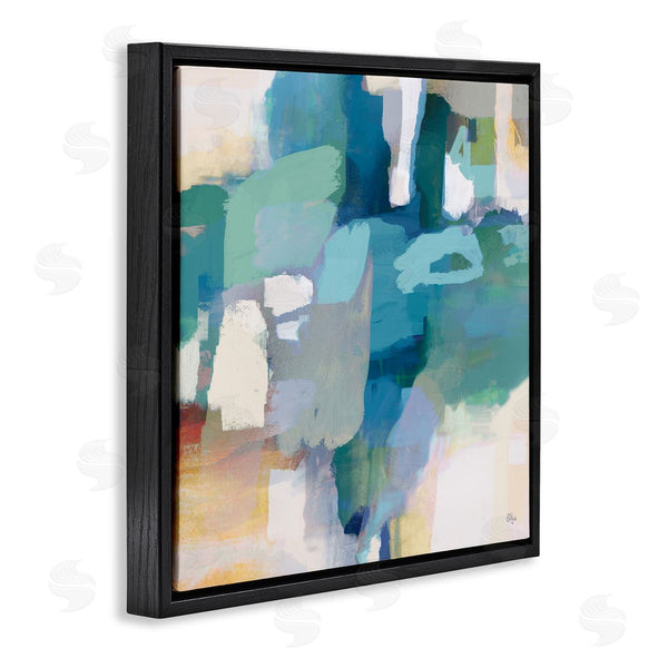 Stupell Industries Lisa Ridgers | Layered Blue Paint Strokes Dense Abstract Painting Wall Art