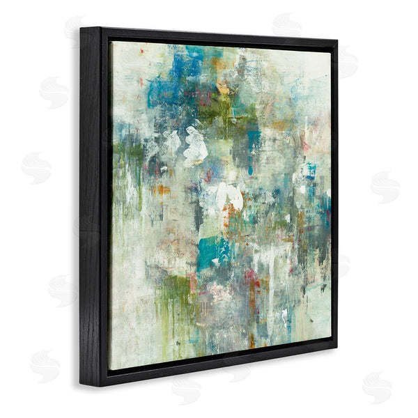 Stupell Industries Lisa Ridgers | Modern Earth Tone Abstraction Busy Blue Green Wall Art