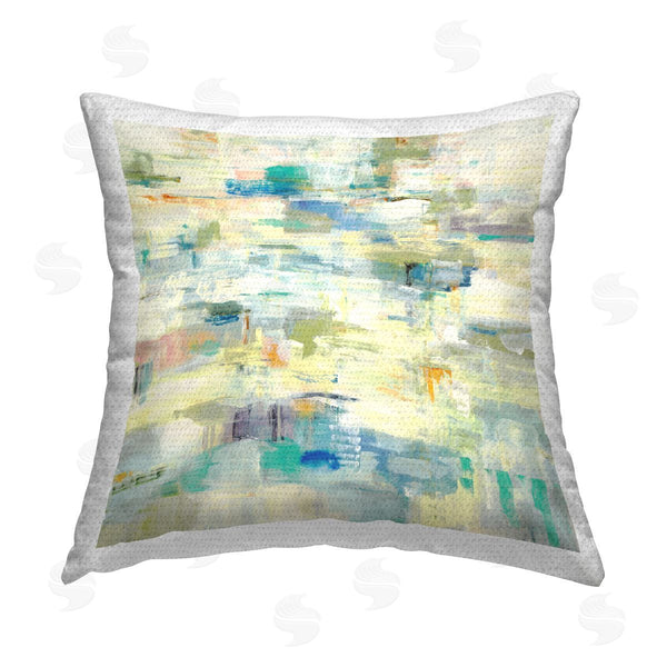 Stupell Industries Lisa Ridgers | Static Abstract Composition Printed Throw Pillow