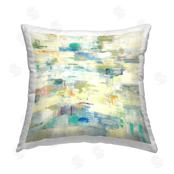 stupell industries Lisa Ridgers | Static Abstract Composition Printed Throw Pillow