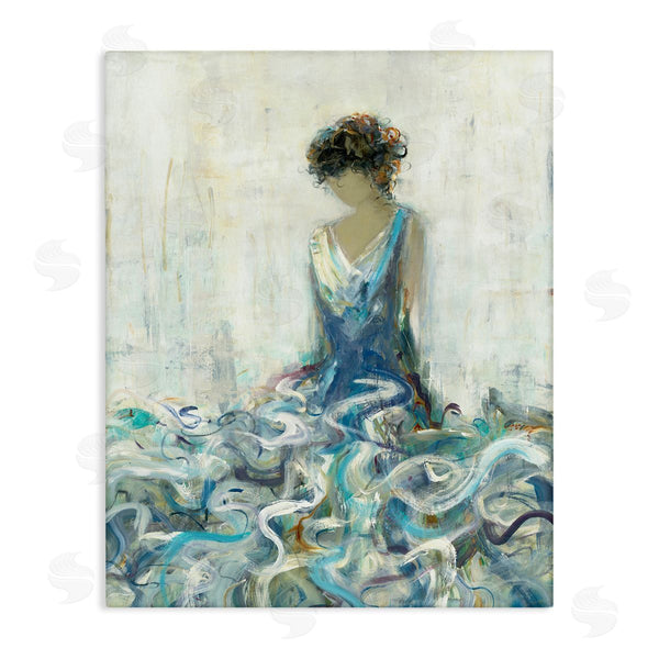 stupell industries Lisa Ridgers | Woman In Gown Abstraction Wall Art