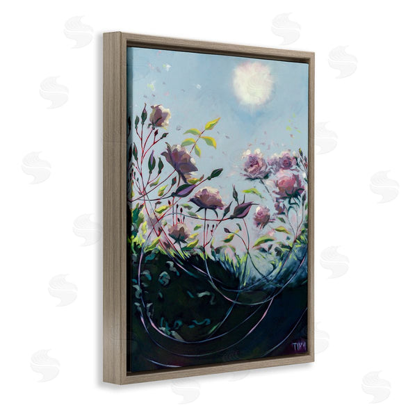 Stupell Industries Lisa Timmerman | Surreal Intertwining Flower Stems Modern Sky Landscape Wall Art