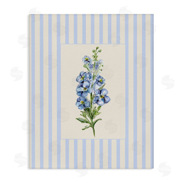 stupell industries Lisa Wehmeyer | Blue Stripe Larkspur Wall Art