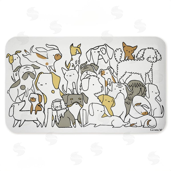stupell industries Lisa Wehmeyer | Eclectic Dog Breeds Anti-Fatigue Mat