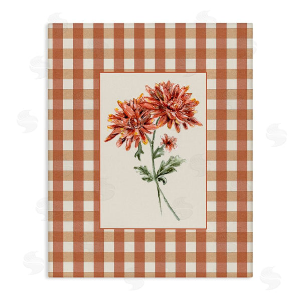 stupell industries Lisa Wehmeyer | Neutral Plaid Mums Wall Art