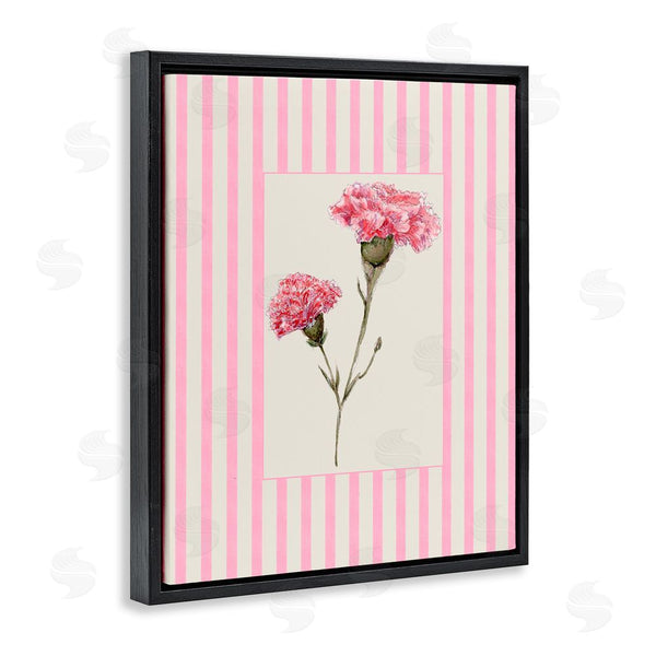 Stupell Industries Lisa Wehmeyer | Pink Stripe Carnation Wall Art