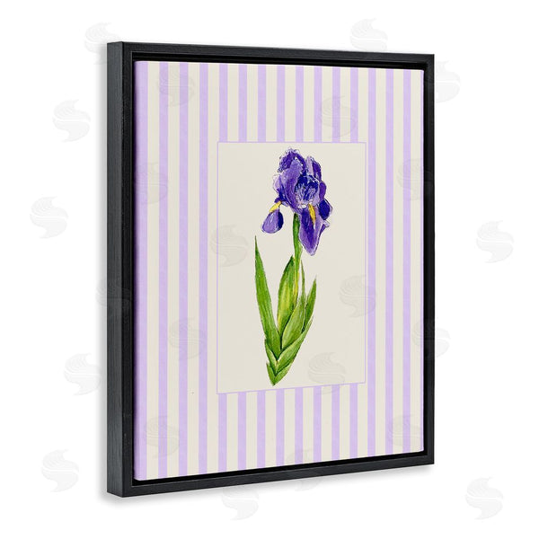 Stupell Industries Lisa Wehmeyer | Purple Stripe Iris Wall Art