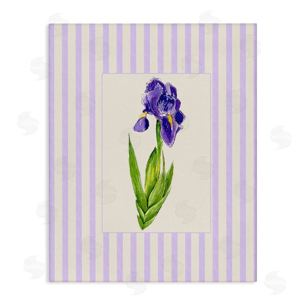 stupell industries Lisa Wehmeyer | Purple Stripe Iris Wall Art
