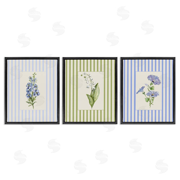 Stupell Industries Lisa Wehmeyer | Soft Stripe Cottage Blooms Wall Art