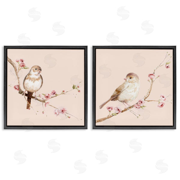 Stupell Industries Lisa Wehmeyer | Sweetest Brown Birds Branch Wall Art