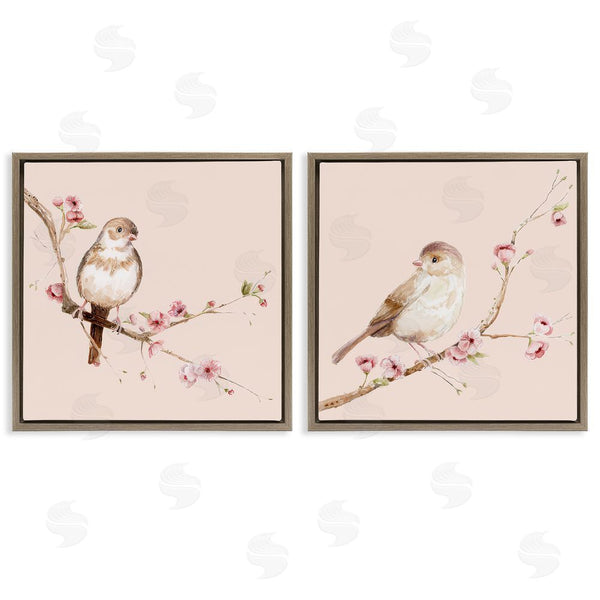Stupell Industries Lisa Wehmeyer | Sweetest Brown Birds Branch Wall Art