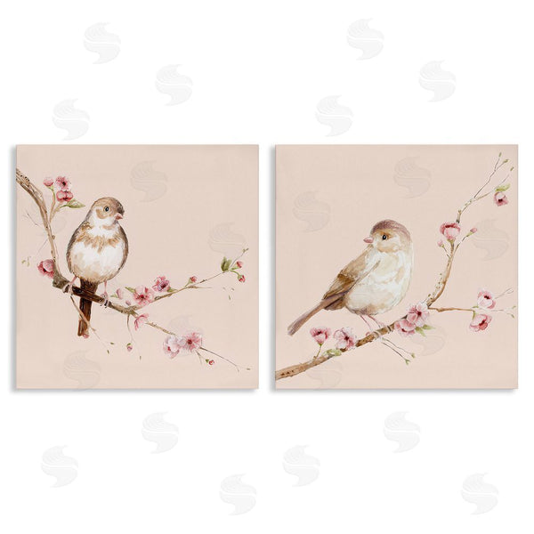 stupell industries Lisa Wehmeyer | Sweetest Brown Birds Branch Wall Art