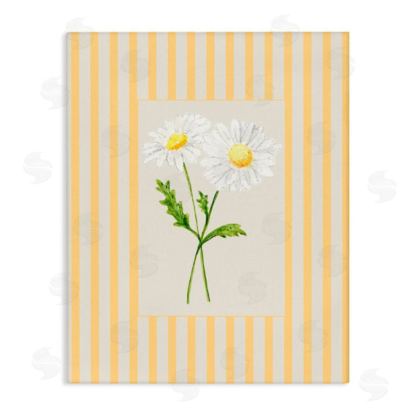 stupell industries Lisa Wehmeyer | Yellow Stripe Daisy Wall Art