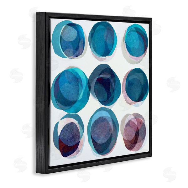 Stupell Industries Lisa Zinner | Blue Layered Opaque Circular Pattern Wall Art