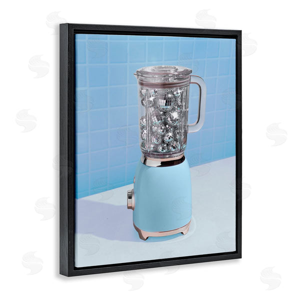Stupell Industries LISH Creative | Blue Retro Disco Blender Wall Art